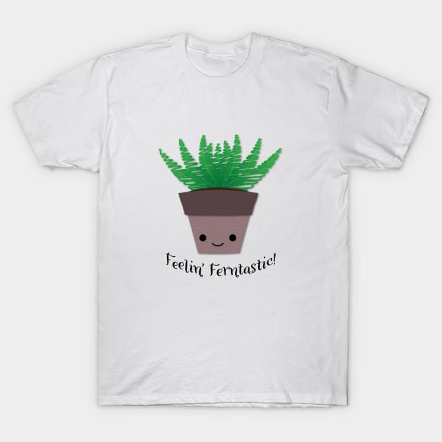 Funny Feeling Ferntastic Fern T-Shirt by Hedgie Designs
